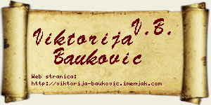 Viktorija Bauković vizit kartica